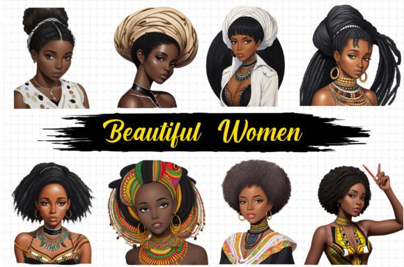 African American Black Girl Clipart