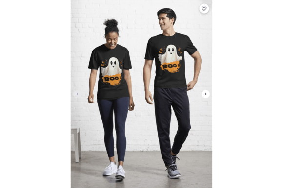 Flying Ghost Boo Halloween Design