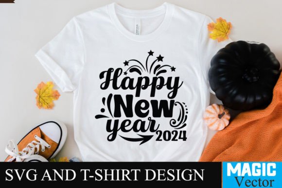 Happy New Year 2024 SVG Cut File