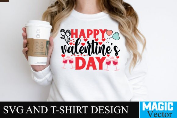 Happy Valentine's Day SVG Cut File