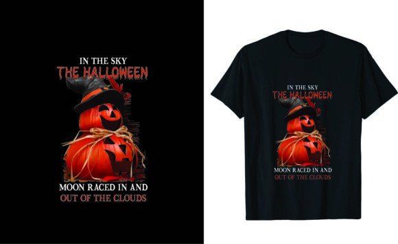In the Sky, the Halloween Moon Raced in